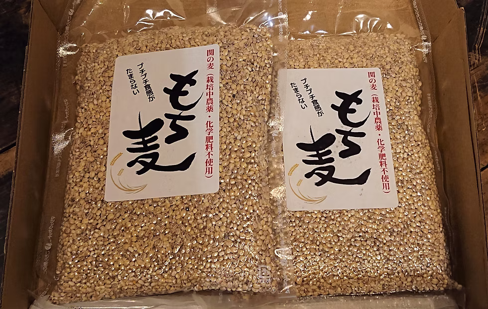 貴重！もち麦（ダイシモチ）400ｇ×2パック　農薬化学肥料不使用の複製